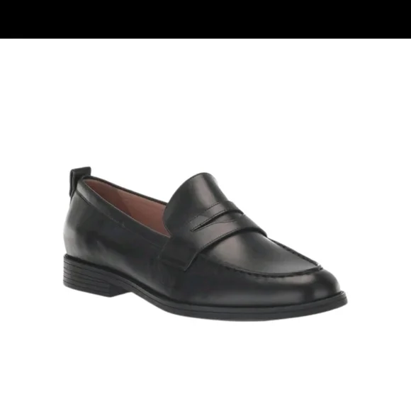Cole Haan Men's Stassi Penny Loafer Leather Shoes - Black